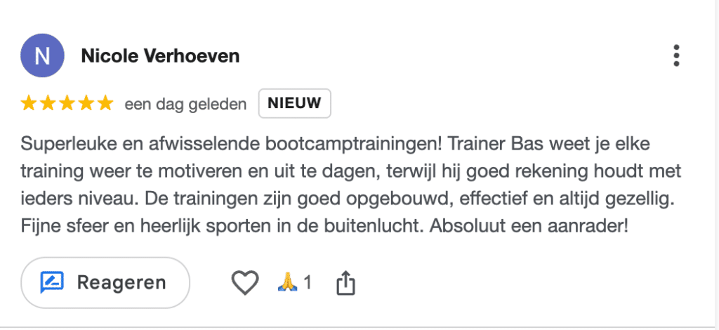 Klantreview van Nicole Verhoeven over BewustBAS